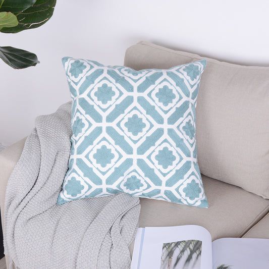 Minimalist Blue Geometrical Image Pillowcase